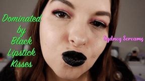 Dominated by Black Lipstick Kisses - A lipstick fetish scene featuring: POV kissing, femdom POV, dark lipstick, made-to-kiss, and gothic - 720 MP4