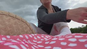 You're my foot slave at the park POV