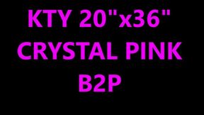 KTY 20"x36" crystal clear blow to pop