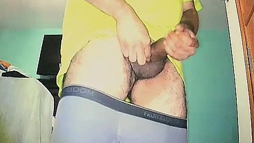 Finishing up my big juicy curved veiny cock