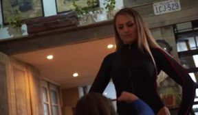 Superheroine Supergirl Defeated in Battle With Dark Supegirl