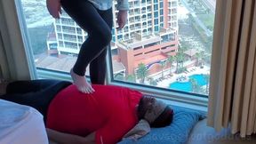 FOOT WORSHIP AND GAG ON 21ST FLOOR | Standard definiton