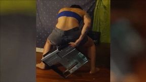 Jazmin crushes PC case AVI HD