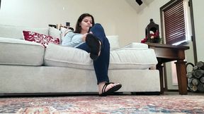 Ignored in shiny sandals complete