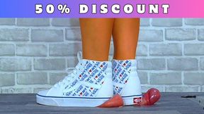 Shredding His Cock & Balls Under My Vans Hi Tops - Ultimate Bundle - 50% DISCOUNT - A145ULT - Trample Trampling CBT Ballbusting CBTrample ShoeJob FootJob Trainers