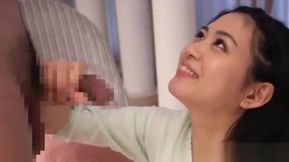 Eager Jap hottie Erina Nagasawa chokes on stiff prick
