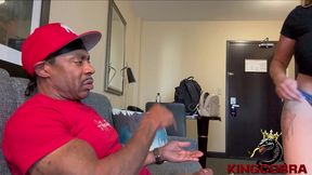 just couldn’t wait: katrina thicc needs her daddy king cobra