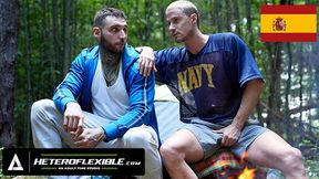 HETEROFLEXIBLE - Nosey Str8 Otters Skyy Knox & Tony D'Angelo Poke In The Forest - SPANISH SUBTITLES