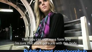 PublicAgent Sindy is almost too tall to fuck