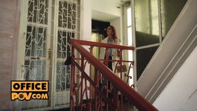 Your French mistress Luna blows me and I cum hard on her stunning piazza