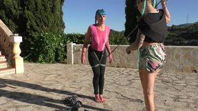 Maya Homerton - Outdoor Escape Challenge for the spanish Bondage Beauty - Part 1 wmv HD