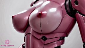 Pink Sex Bot Showcasing Breasts for Your Orgasm&#x1F4A6; - [Close-Up / POV / AI]