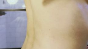 Steamy Shower Exit: Dripping Wet, Seductive Towel Drying, and Teasing Body Highlights