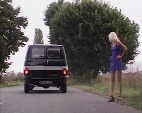 Horny Blonde Woman Gets Fucked Really Horny Outdoors in the Car - Horny Shaved Pussy