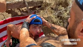 Big Cock Using Leo throat. Leo Bulgari service Big Latino Cock with mouth and throat.