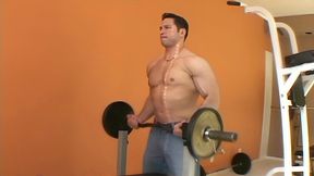 fitness freak isabella dior has been working out and her trainer wants to give her a...