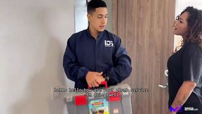 Max Betancur And Friends: Hot Sluts Fuck The Plumber And Swallow His Load With Carla Morelli & Naty Delgado