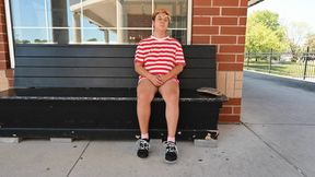 Dylan poses their feet in various footwear (720)