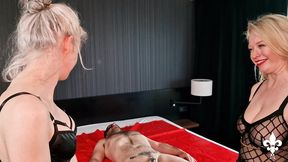 full clip: miss anna and her slave girl stretching slave p.