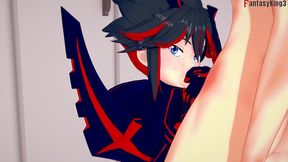 ryuko matoi fucking hard sex - red - killlakill - full & pov on sheer & ptrn: fantasyking3