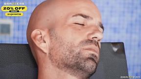 The Slick and Sultry Abigaiil Morris Swallows It All by the Hidden Poolside Hotspot Cum