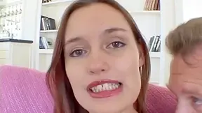 Teen brunette getting anally pounded
