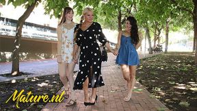 Naughty&#x1F608; Teens Jade & Denish Seduce Busty MILF Alexa at Home