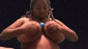Giantess giving Earth Boob Job 4k