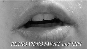 Lip Fetish in Black & White – Smoking & Close Focus