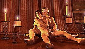 3D Huge Gay Dicks and Big Muscles
