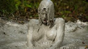 Ashley Has Fun in the Mud Bubbles