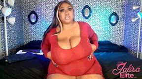 Red Dress StripTease and BBW Worship