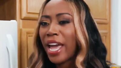 THICK BLACK CHICK DOMS TINY ASIAN CHICK
