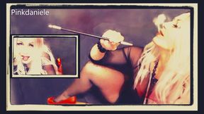 Burlesque smoking with holder