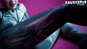 solo anal fisting - toys and plugs for tattoo girl - asshole streching