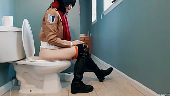Golden Shower&#x1F6BF; Gangbang for Mikasa Ackerman: Sage's Ugly Face Slaps Dirty Piss on Walls