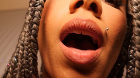 Anal fucking perfect ebony latin from Brazil with braids & tattoos