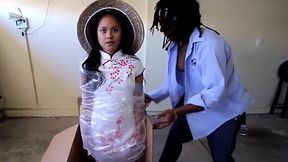 Pinay midget Violet Rae railed by big black cock