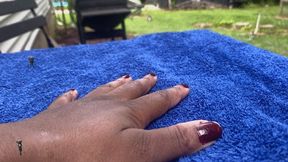 Tinies Playing on Giantess Hand 4K smaller