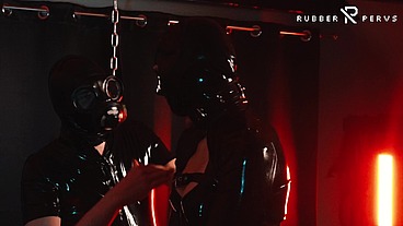 Bound and gagged spanking session