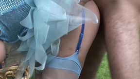 lucky guys dips their cock into tinkerbell and cinderella played by romana ryder and alexis may