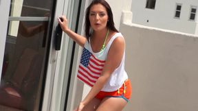 Outdoor Shower Striptease