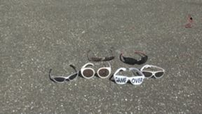 Sun Glasses under Combat Boots