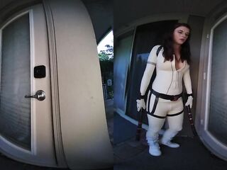 Wild Sex With Breasty Redhead Isabelle Reese As EBONY WIDOW VR Porn