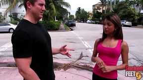 veronica rodriguez foot jobs! philly jhon loves sucking her sexy feet!