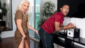 Chicks On Black Dicks featuring Jynn's blowjob clip