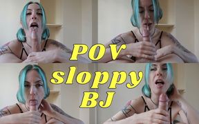 Sloppy blowjob POV