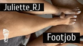 Juliette_rj Rewarding a Good Boy with a Footjob Session - FOOTJOB - TOE JOB - FOOT MASTURBATION - CUM SHOT - ORGASM