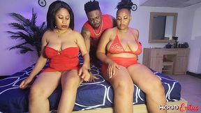 two sexy hoes sharing same bbc for the new year.