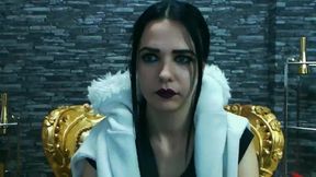 Hot Dark Hair Woman Smoking Video